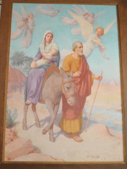 tableau : Fuite en Egypte - © Ministère de la Culture (France), Conservation des antiquités et des objets d’art de Vendée – Tous droits réservés