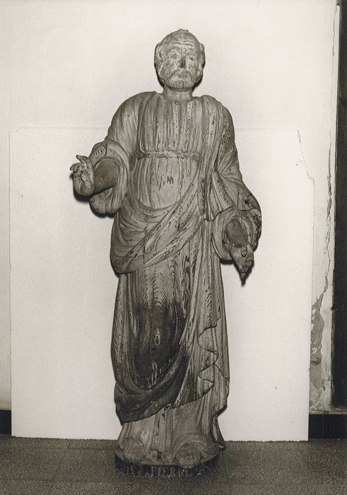 statue : Saint Pierre - © Ministère de la Culture (France), Conservation des antiquités et des objets d’art de Vendée – Tous droits réservés