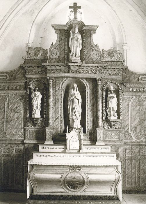 autel, retable de la Vierge - © Ministère de la Culture (France), Conservation des antiquités et des objets d’art de Vendée – Tous droits réservés