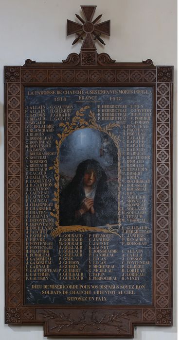 tableau commémoratif des morts pour la France (1914-1918)
