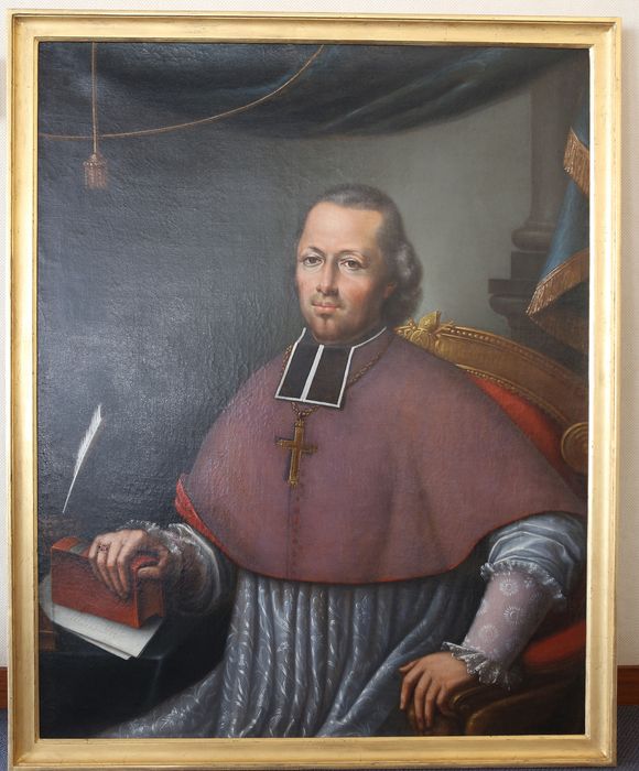 tableau : Portrait de Monseigneur Soyer - © Ministère de la Culture (France), Conservation des antiquités et des objets d’art de Vendée – Tous droits réservés 
