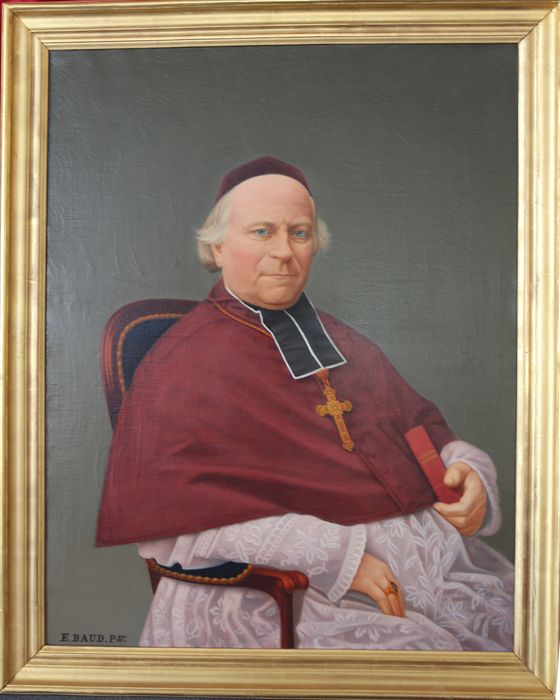 tableau : Monseigneur de Delamare, évêque de Luçon - © Ministère de la Culture (France), Conservation des antiquités et des objets d’art de Vendée – Tous droits réservés