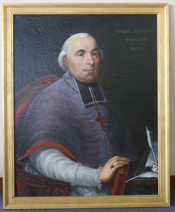 tableau : Monseigneur Paillou, évêque de Luçon - © Ministère de la Culture (France), Conservation des antiquités et des objets d’art de Vendée – Tous droits réservés