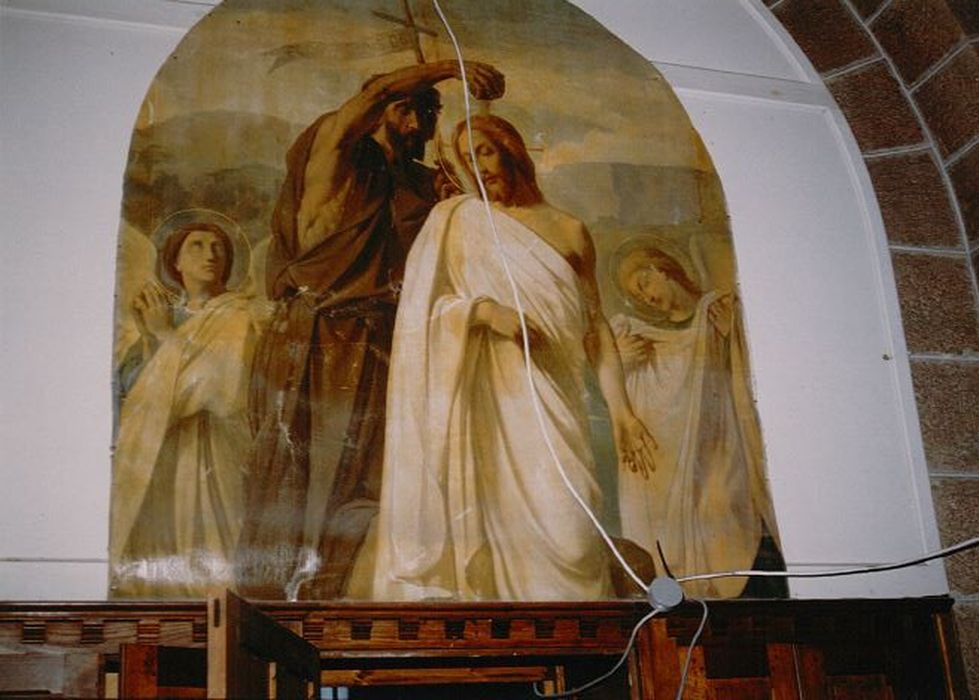 tableau : Baptême du Christ (le) - © Ministère de la Culture (France), Conservation des antiquités et des objets d’art de Vendée – Tous droits réservés