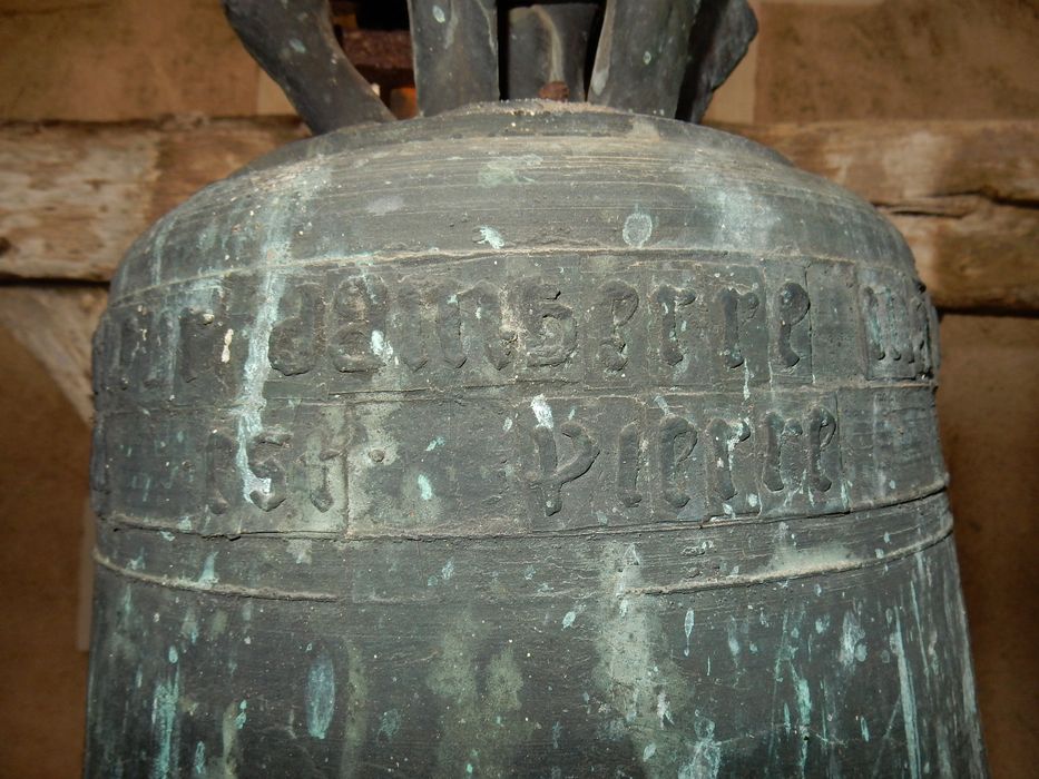 cloche dite pierre, détail de l’inscription