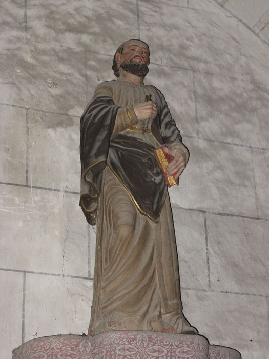 statue : Saint Pierre - © Ministère de la Culture (France), Conservation des antiquités et des objets d’art de la Vienne – Tous droits réservés 