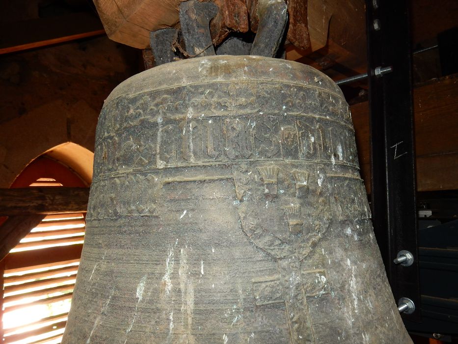 cloche, détail de l’inscription