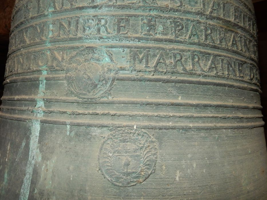 cloche, détail de l’inscription