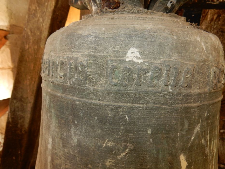 cloche, détail de l'inscription