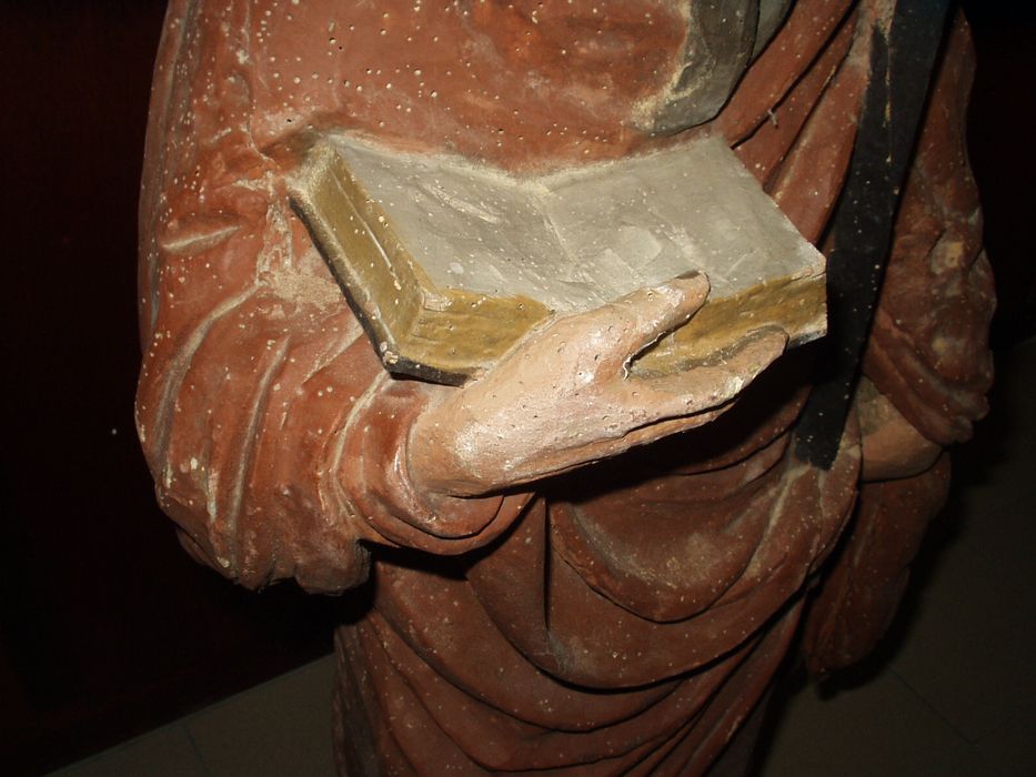statue : Saint André, détail