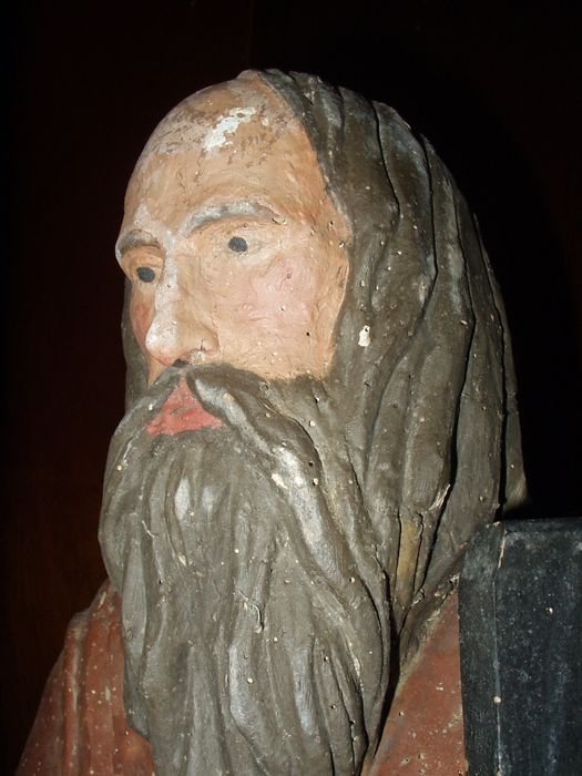 statue : Saint André, détail