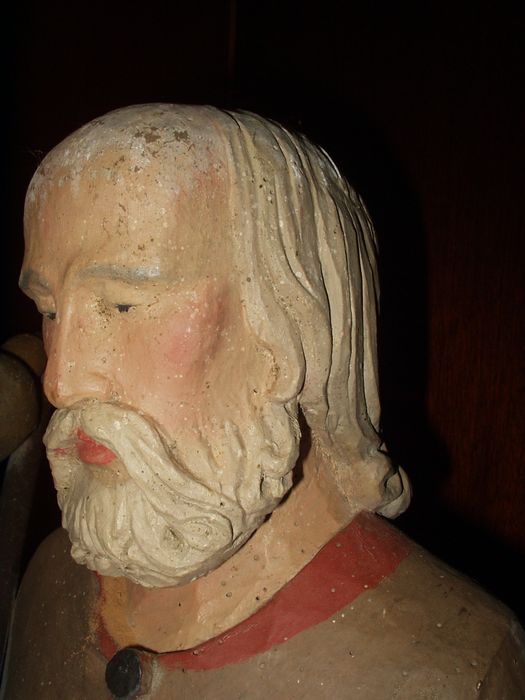 statue : Saint Jacques, détail