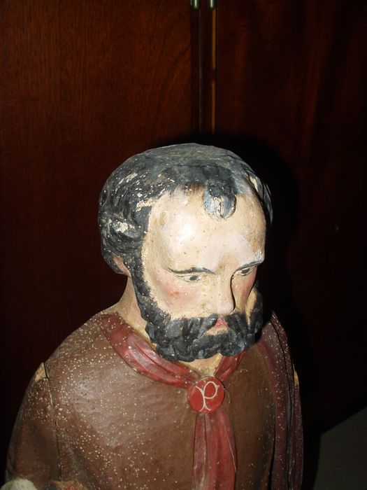 statue : Saint Pierre, détail