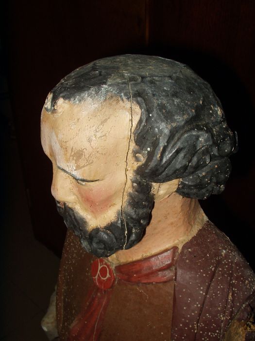 statue : Saint Pierre, détail
