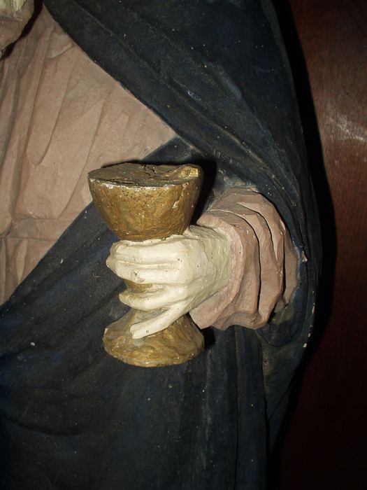 statue : Saint Jean, détail