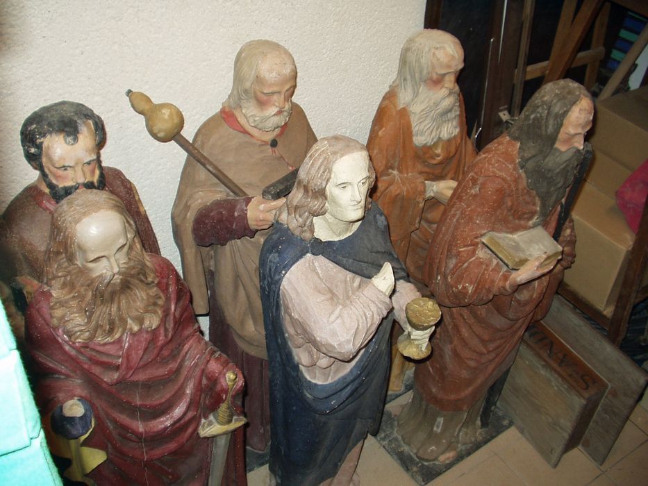 statues : Saint André, saint Jean, saint Pierre, saint Jacques, saint Paul, saint non identifié