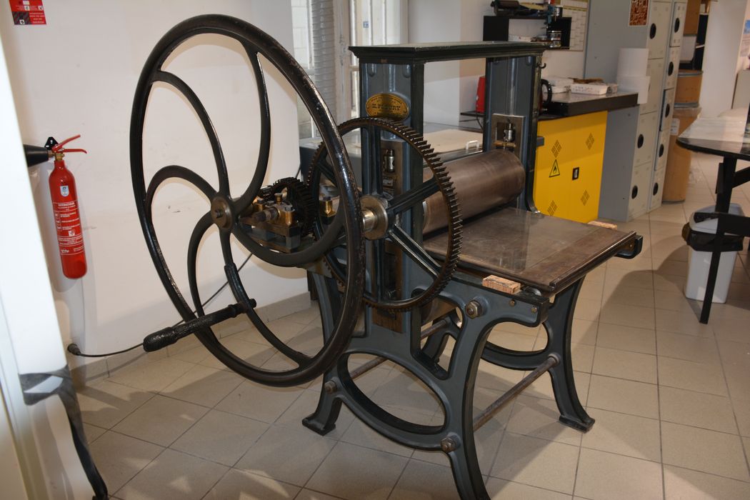 presse lithographique Fleury - © Ministère de la Culture (France), Conservation des antiquités et des objets d’art de la Vienne – Tous droits réservés 
