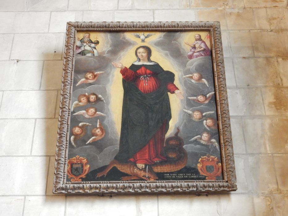 ex-voto, tableau : Immaculée Conception (?) - © Ministère de la Culture (France), Conservation des antiquités et des objets d’art de la Vienne – Tous droits réservés 