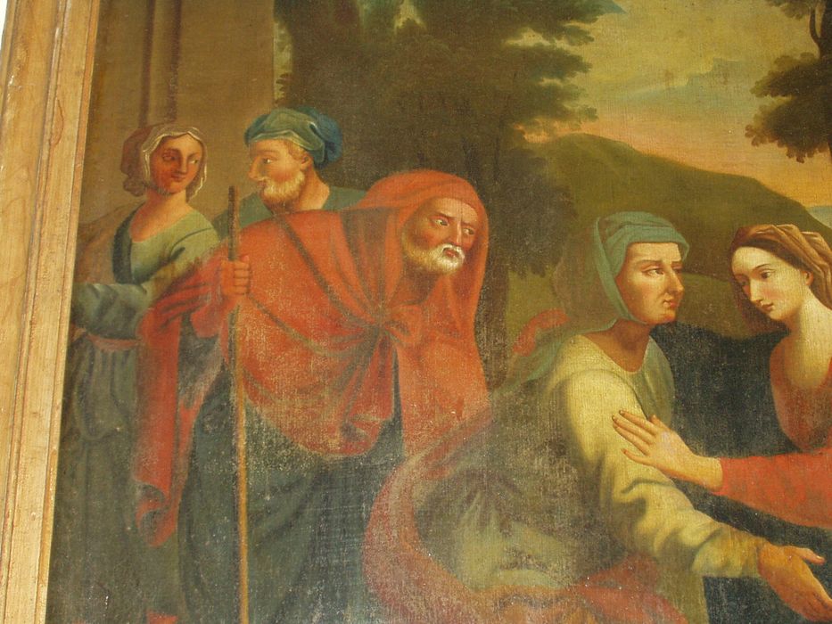 tableau : Visitation (la), vue partielle - © Ministère de la Culture (France), Conservation des antiquités et des objets d’art de la Vienne – Tous droits réservés 