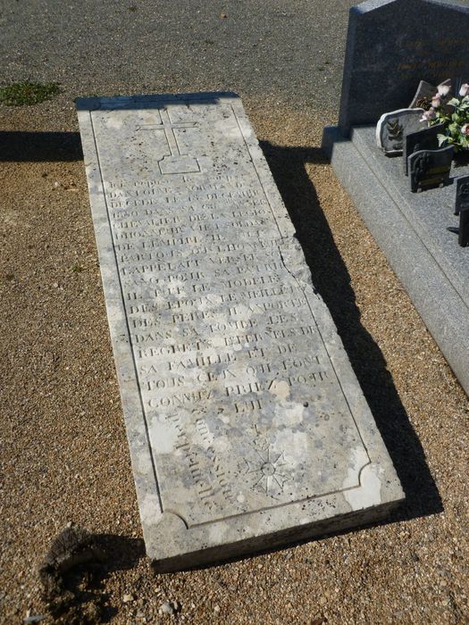 dalle funéraire d'Antoine Normand