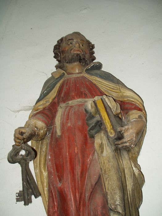 statue : Saint Pierre, vue partielle