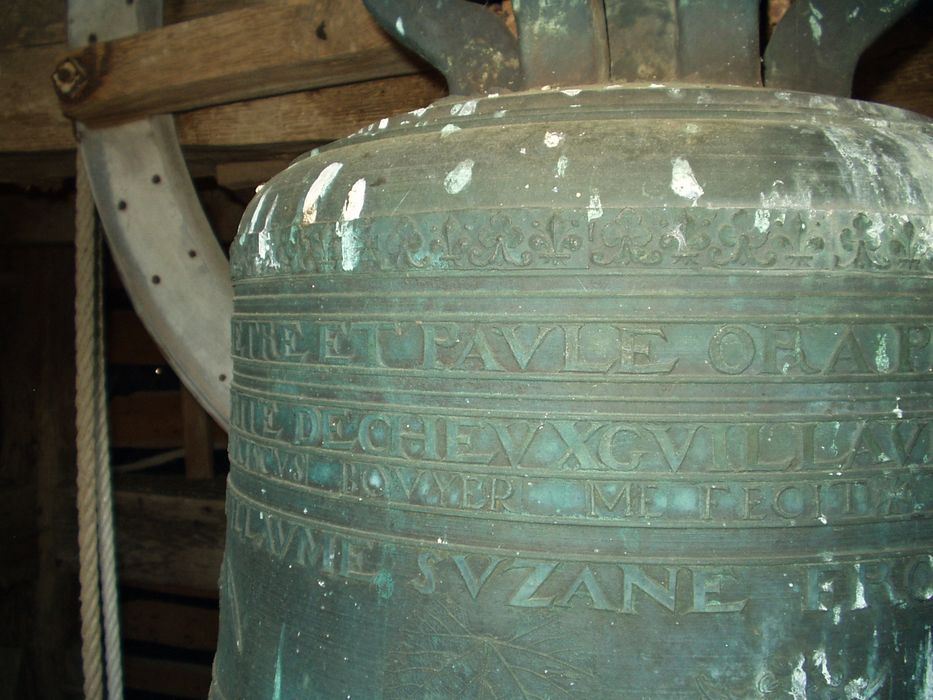 cloche, détail de l'inscription