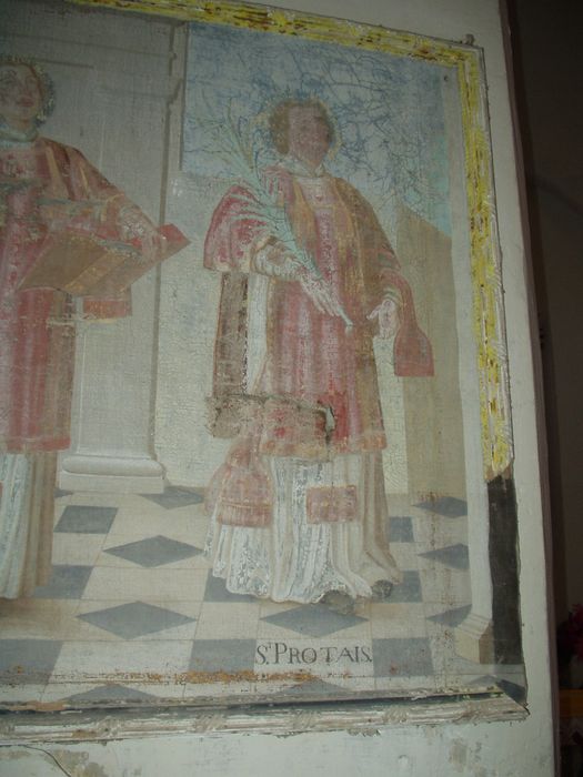 tableau : Saint Pierre, saint Gervais et saint Protais, vue partielle
