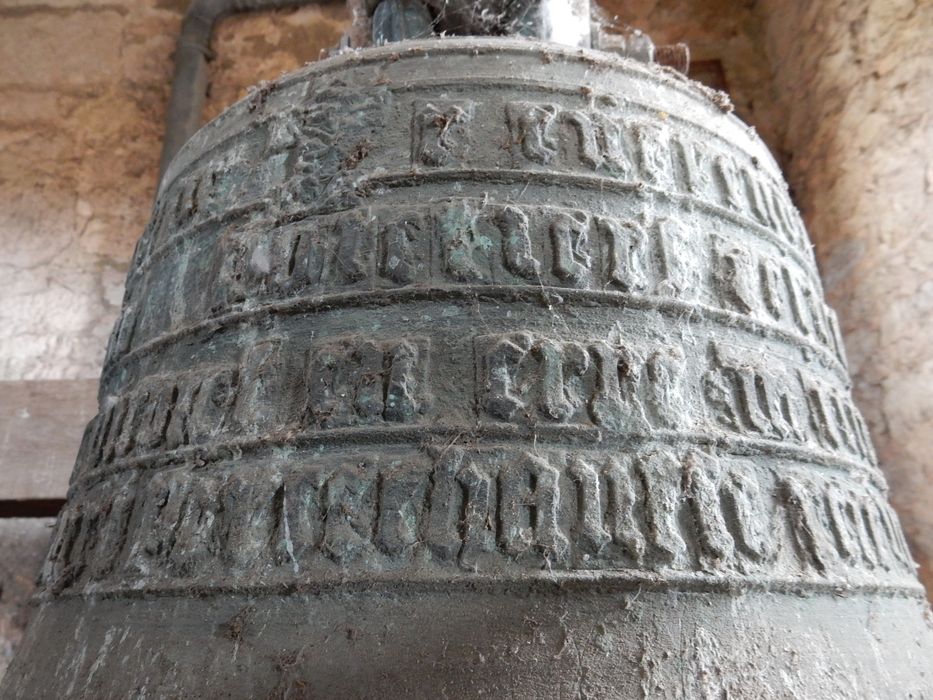 cloche, détail de l'inscription