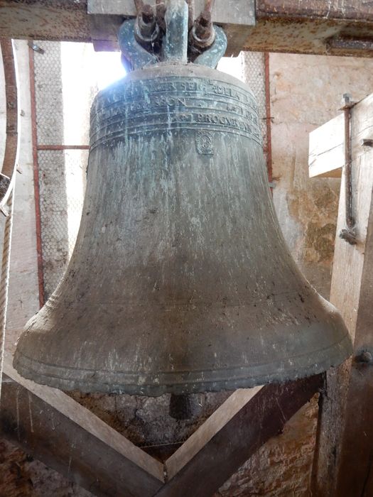 cloche, détail de l'inscription