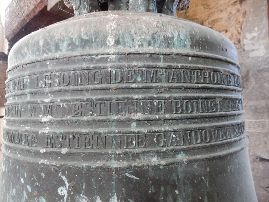 cloche dite Estienne, détail de l'inscription