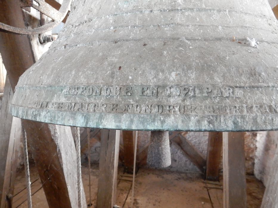 cloche dite Estienne, détail de l'inscription