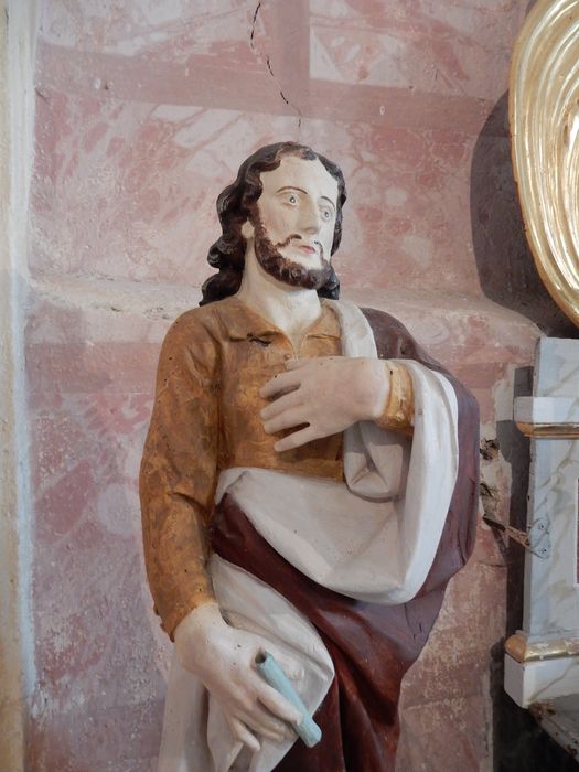 statue : Saint Joseph, vue partielle