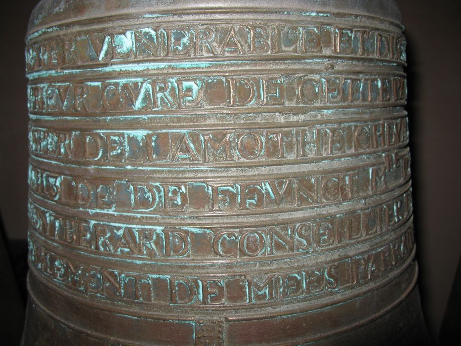 cloche dite Marie et Prosper, détail de l'inscription