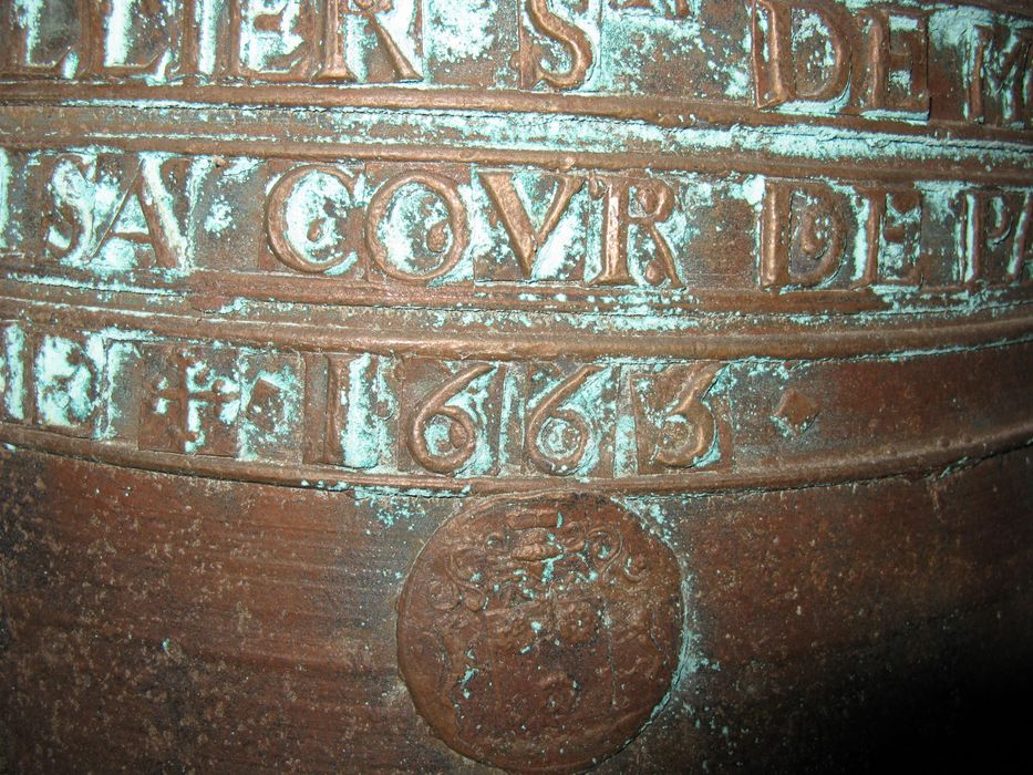 cloche dite Marie et Prosper, détail de l'inscription