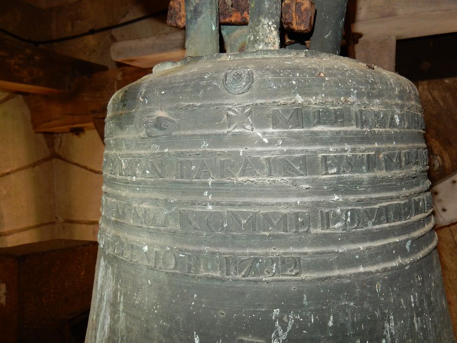 cloche dite Louise Marie de Lhomaizé, détail de l'inscription