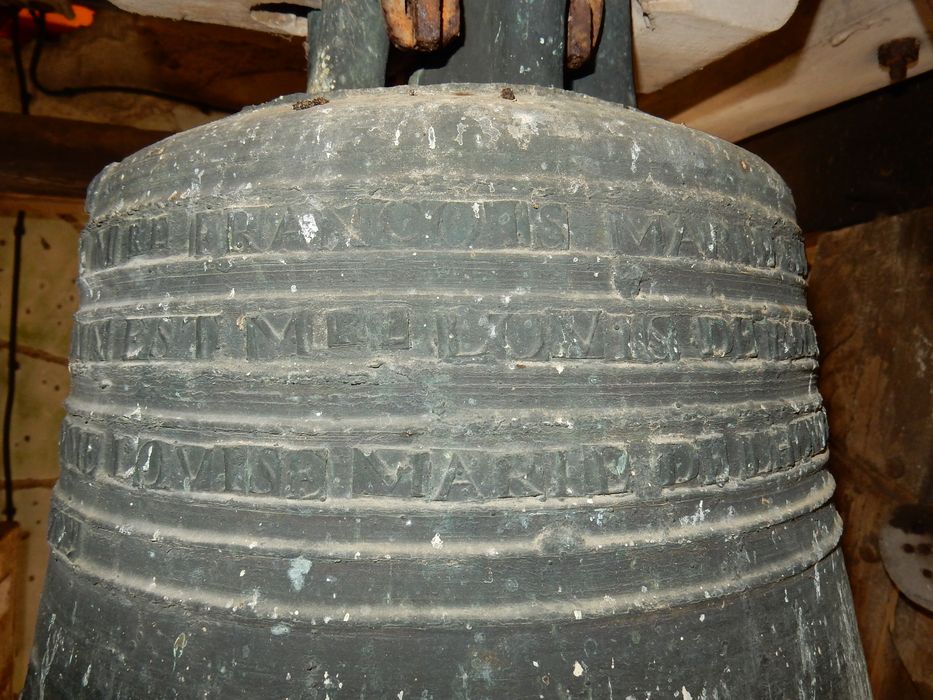 cloche dite Louise Marie de Lhomaizé, détail de l'inscription