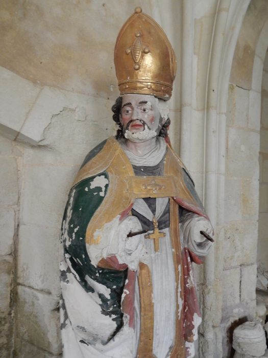 statue : Saint Hilaire, vue partielle - © Ministère de la Culture (France), Conservation des antiquités et des objets d’art de la Vienne – Tous droits réservés 