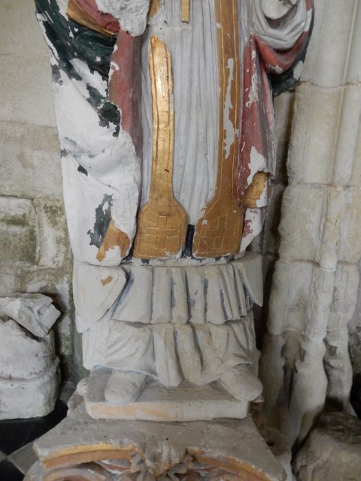 statue : Saint Hilaire, détail - © Ministère de la Culture (France), Conservation des antiquités et des objets d’art de la Vienne – Tous droits réservés 