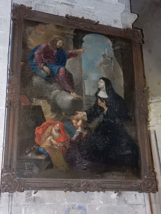 tableau : Apparition du Christ à une sainte (l’)