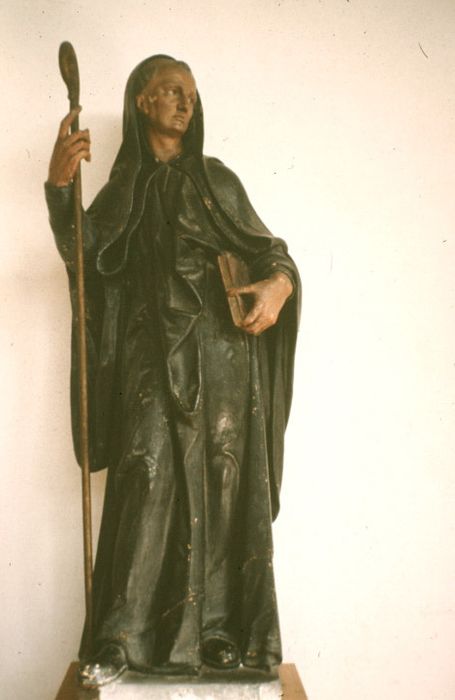 statue : saint Benoît - © Ministère de la Culture (France), Conservation des antiquités et des objets d’art de la Vienne – Tous droits réservés 