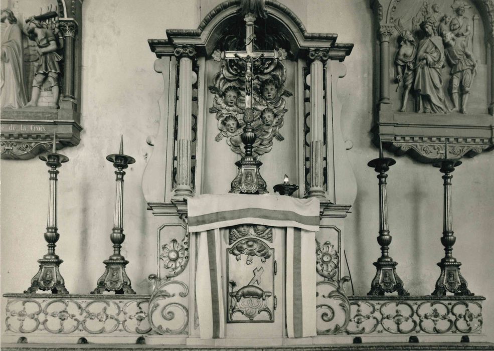 autel, tabernacle, exposition (maître-autel)