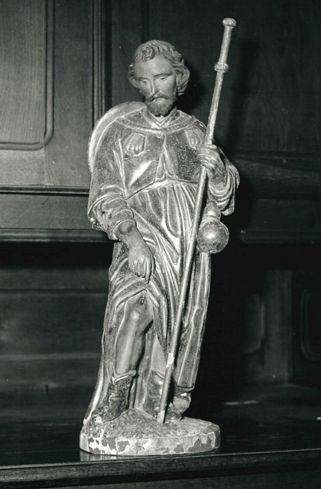 statue : Saint Roch - © Ministère de la Culture (France), Conservation des antiquités et des objets d’art des Vosges – Tous droits réservés 