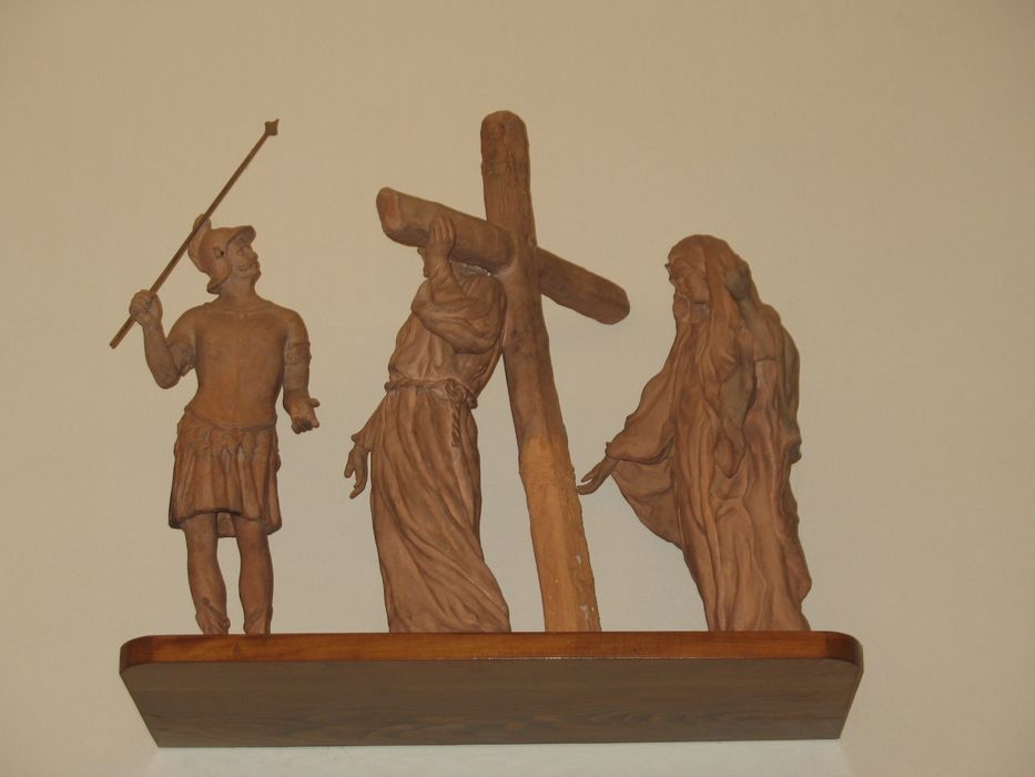 groupe sculpté (chemin de croix) : Crucifixion