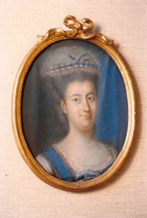 tableau, cadre : portrait de madame de Monspey, chanoinesse de Remirement 