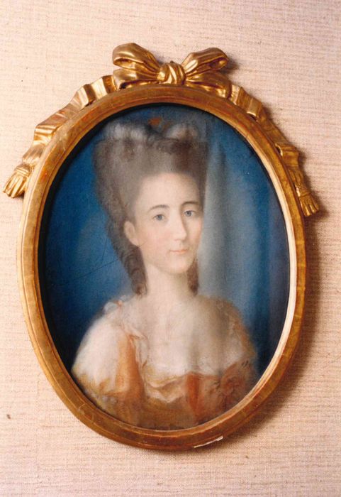 tableau, cadre : portrait de madame de Monspey, chanoinesse de Remirement 