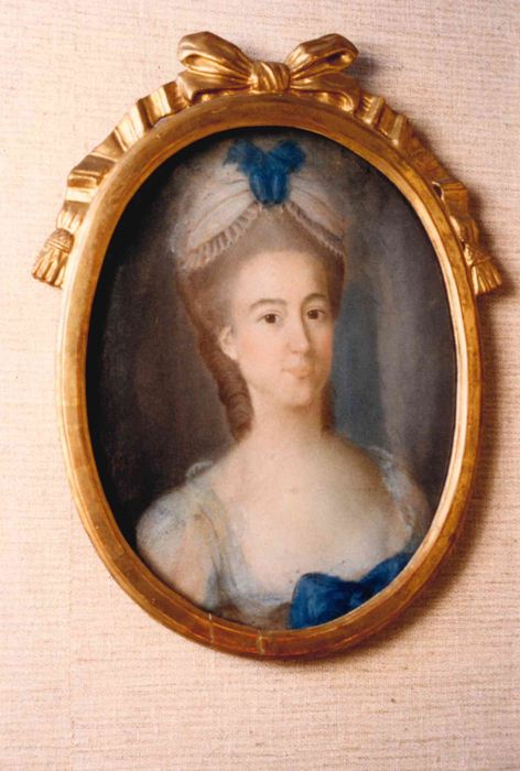 tableau, cadre : portrait de madame de Monspey, chanoinesse de Remirement 