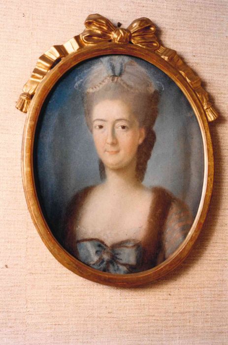 tableau, cadre : portrait de madame de Monspey, chanoinesse de Remirement 