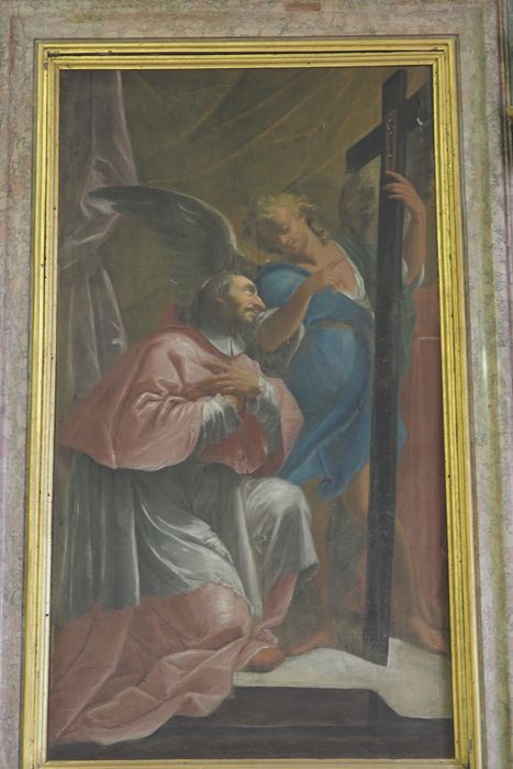 tableau : Saint Charles Borromée en prière