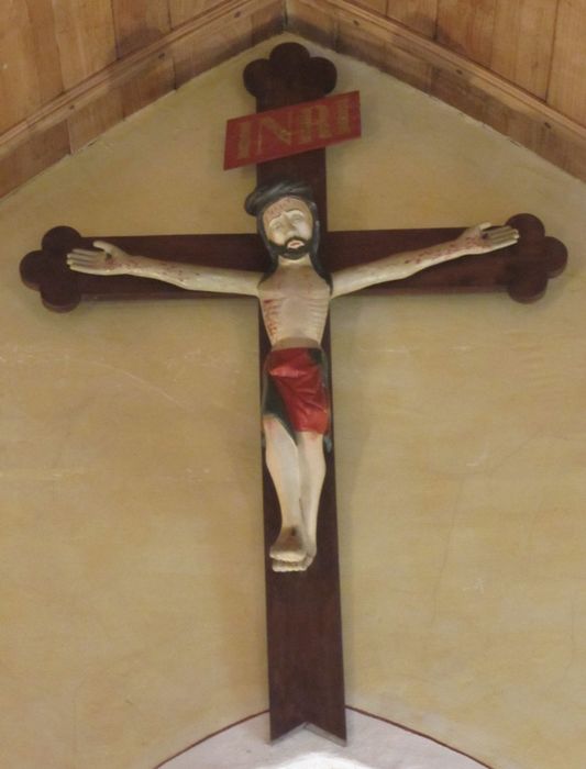 statue : Christ en croix - © Ministère de la Culture (France), Conservation des antiquités et des objets d’art des Vosges – Tous droits réservés 