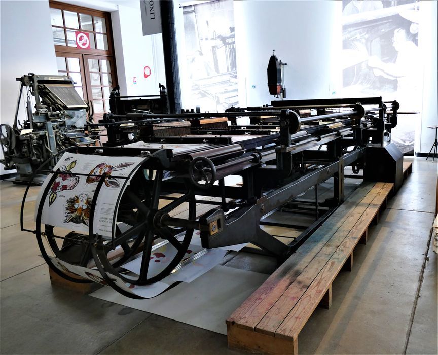 machine à imprimer par typographie (presse typographique manuelle)